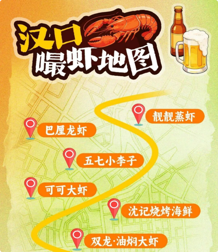 武汉嘬虾地图发布，请全世界一起端午“虾”热闹！